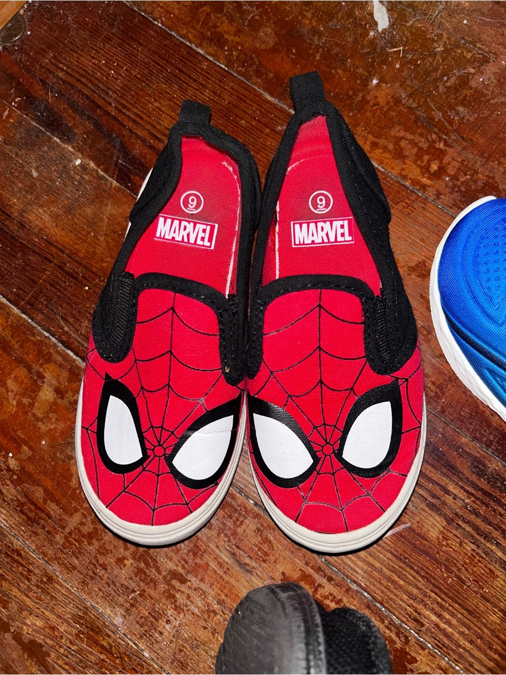 Marvel Spider-Man Red and Black Slip-On Kids Sneakers